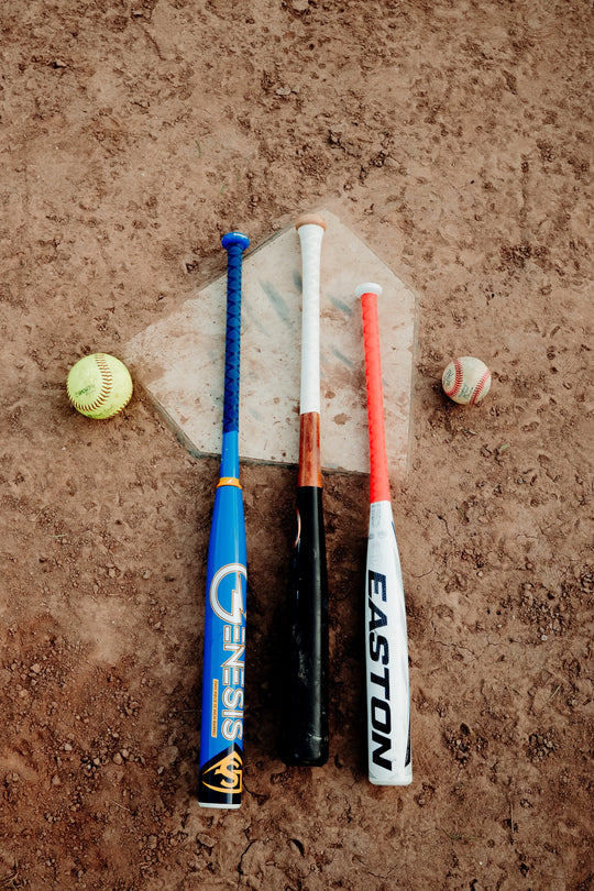 Close-up of RocketGrip installed on a baseball bat handle