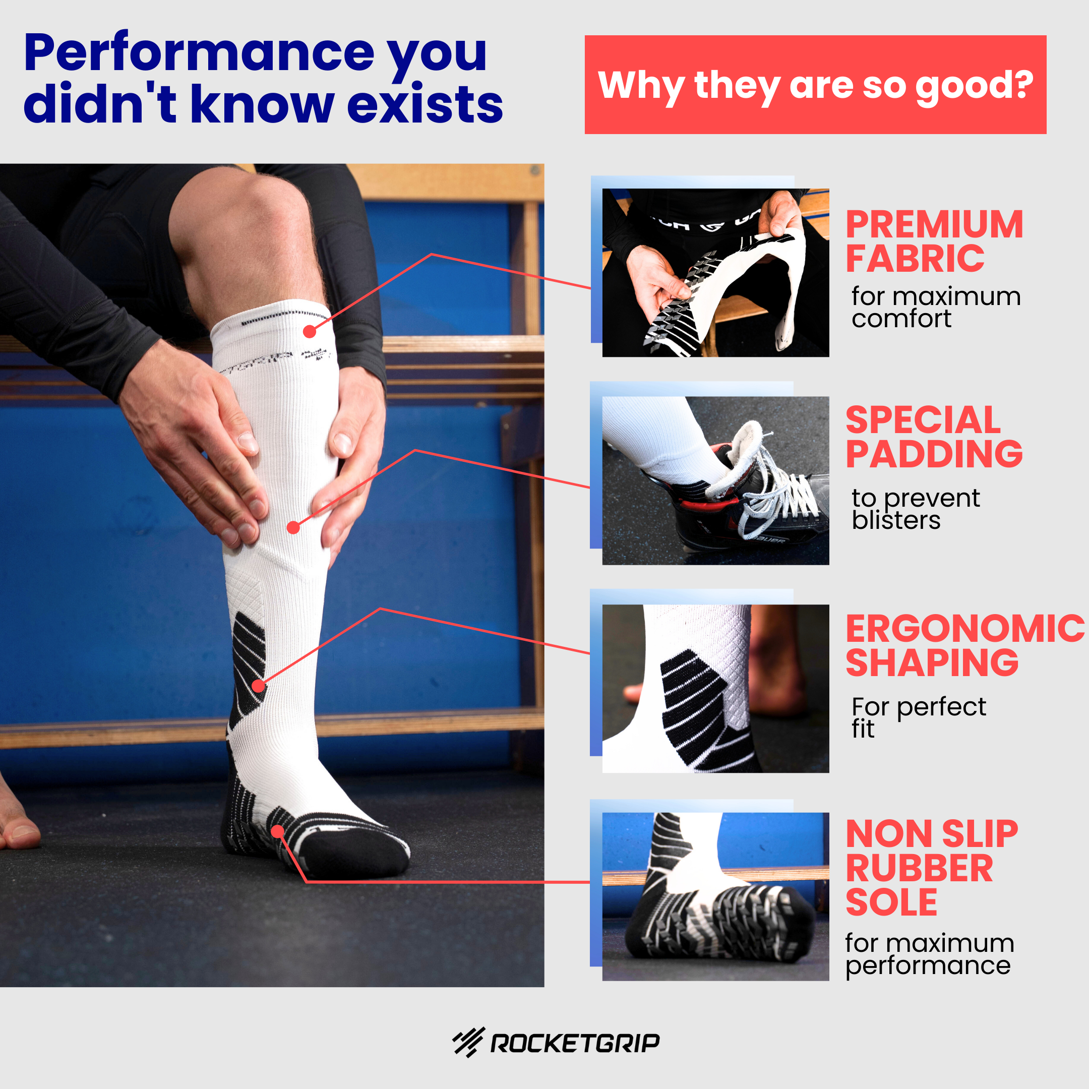 Hockey Grip Socks