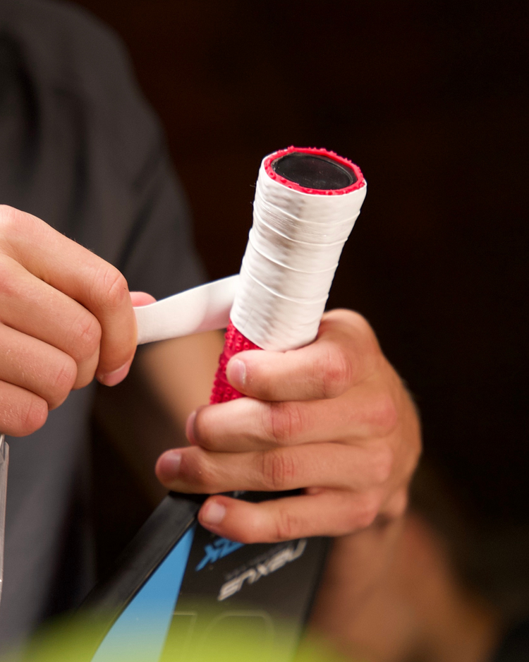 Installing pickleball undergrip