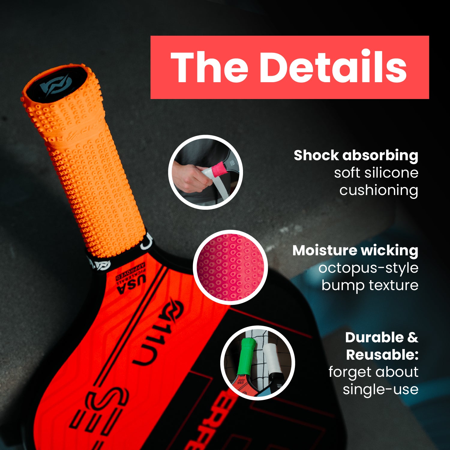 Octopus Pickleball Replacement Grip (2 grips)