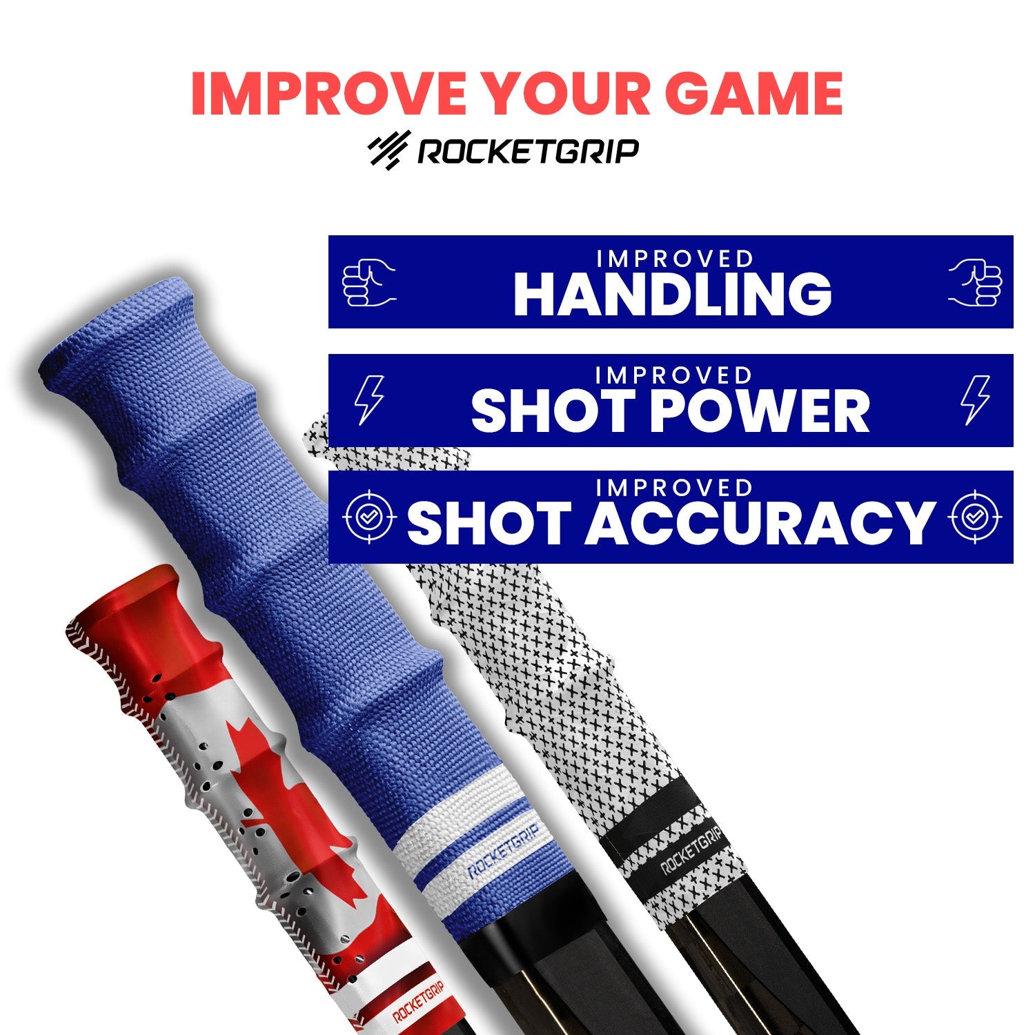 Fabric Hockey Grip Pack (2 grips)