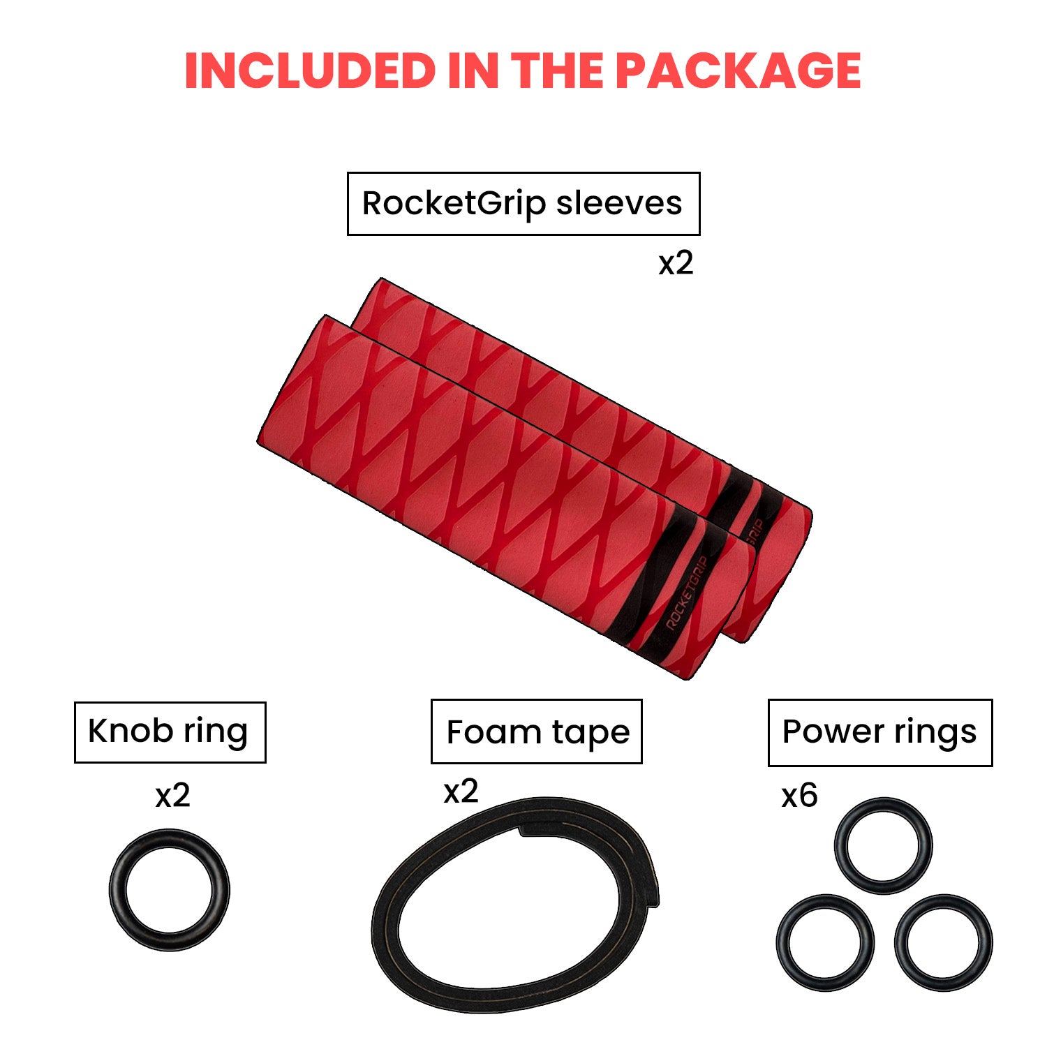 Rubber Hockey Grip Pack (2 grips)