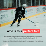 RocketGrip fabric hockey grip