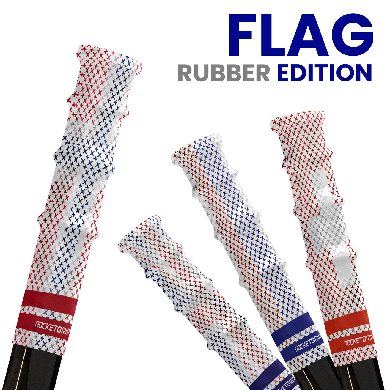Flag Rubber Hockey Grips (2-pack)