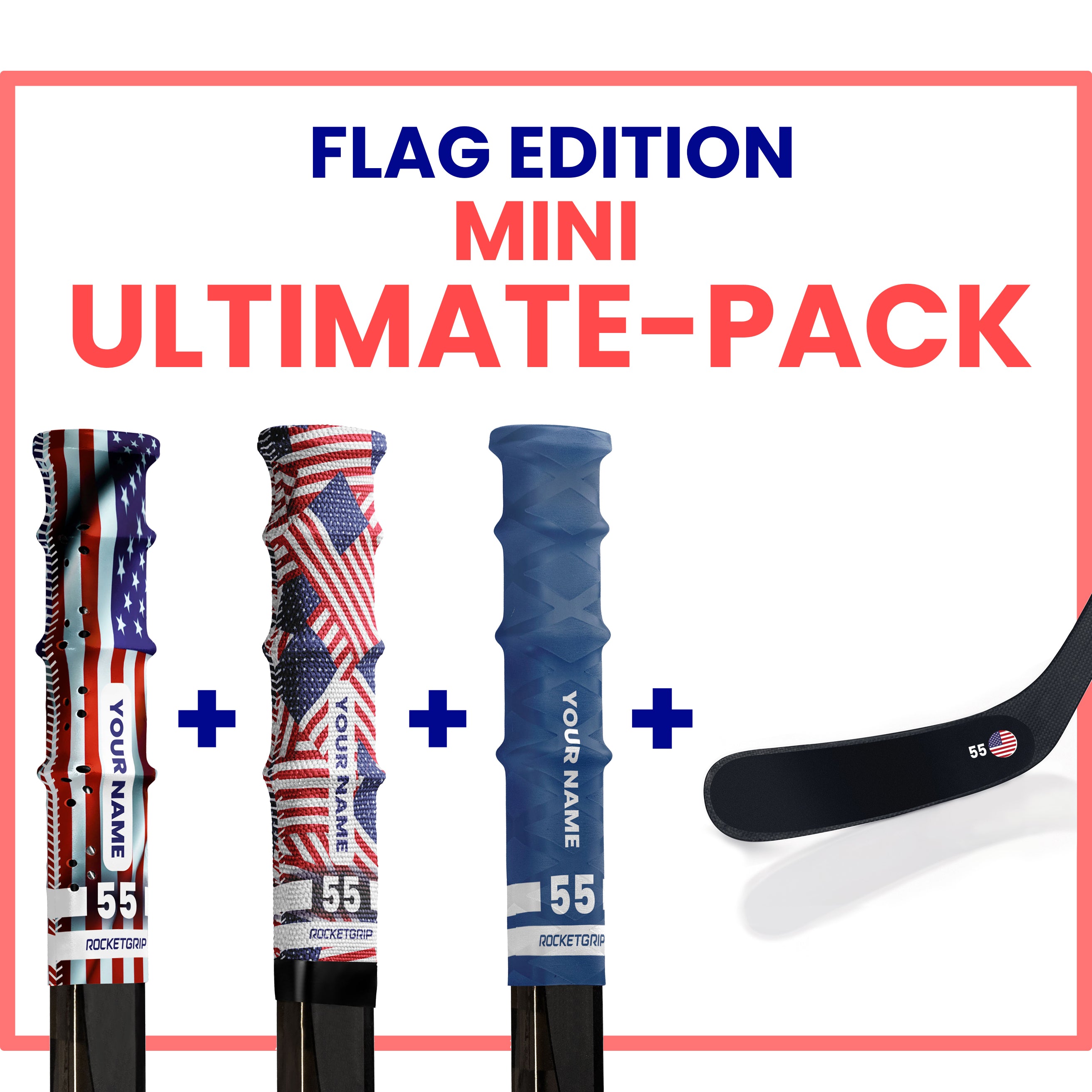 Mini Ultimate-Pack Flag Hockey Grips