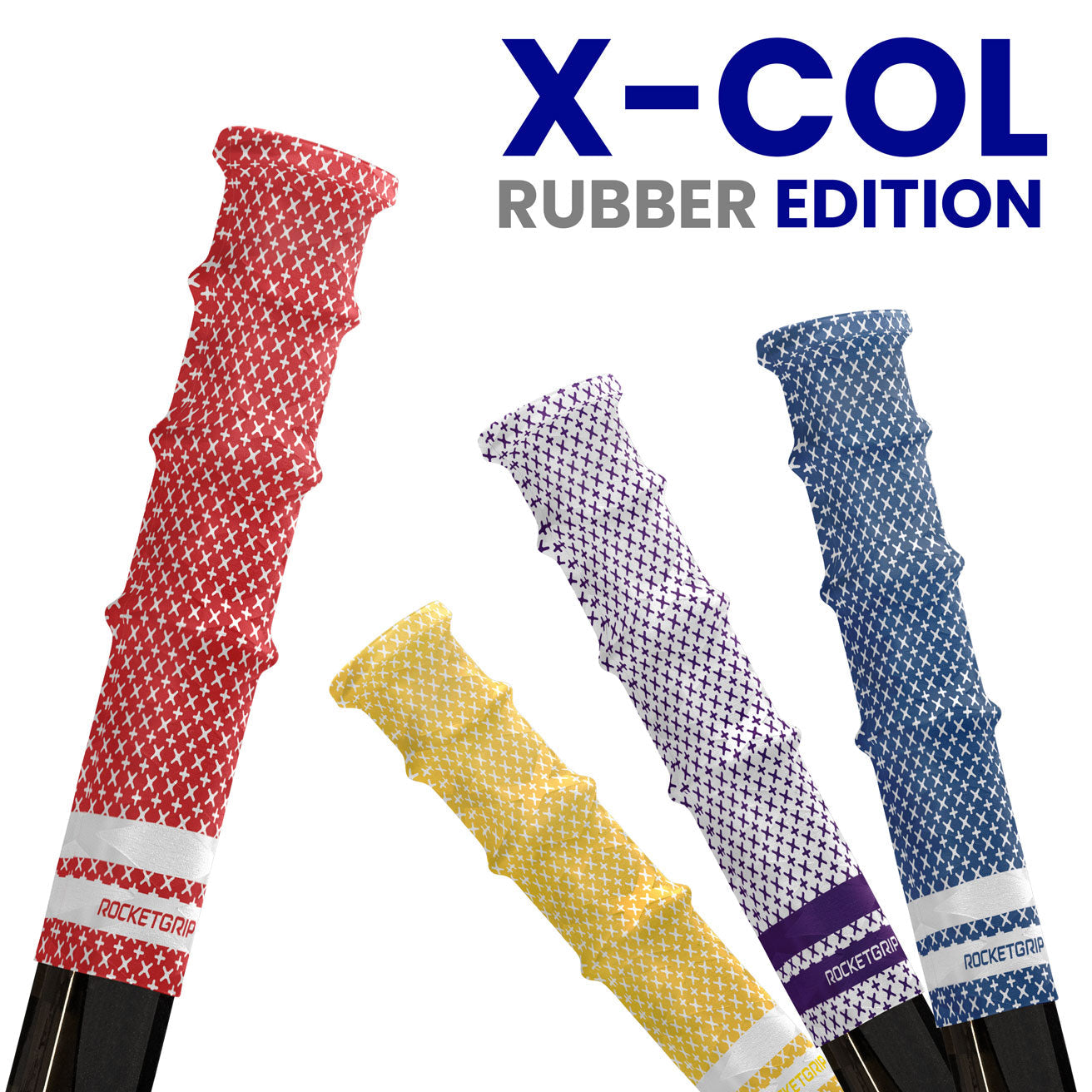 X-Col Rubber Hockey Grips (2-pack)